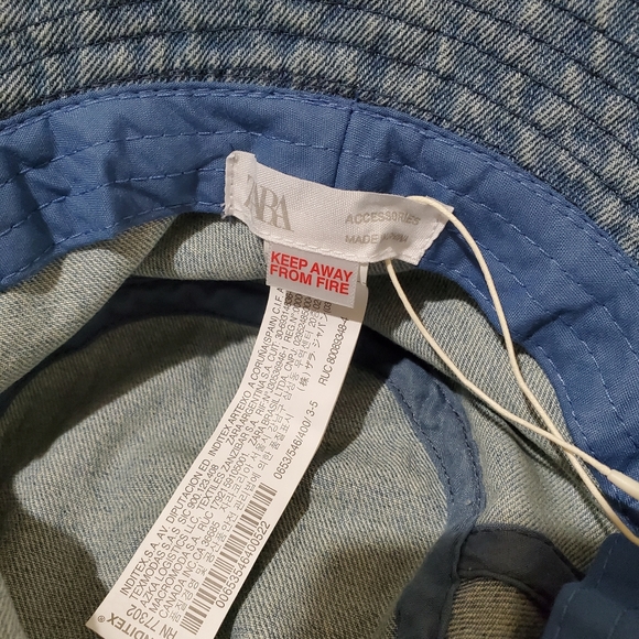 ❌️SOLD❌️Zara Washed Denim Bucket Hat Size 3-5 Years - Picture 4 of 5